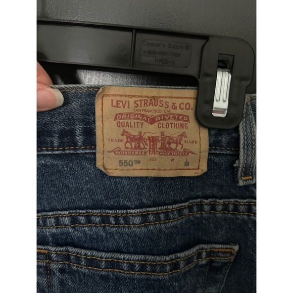 Levi's 550 Jeans Size 10 M Relaxed Tapered Blue Denim - Picture 5 of 7